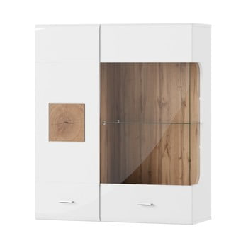 Vitrină cu 2 uși szynaka meble wood, alb 