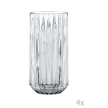 Set 4 pahare înalte din cristal nachtmann jules longdrink, 375 ml