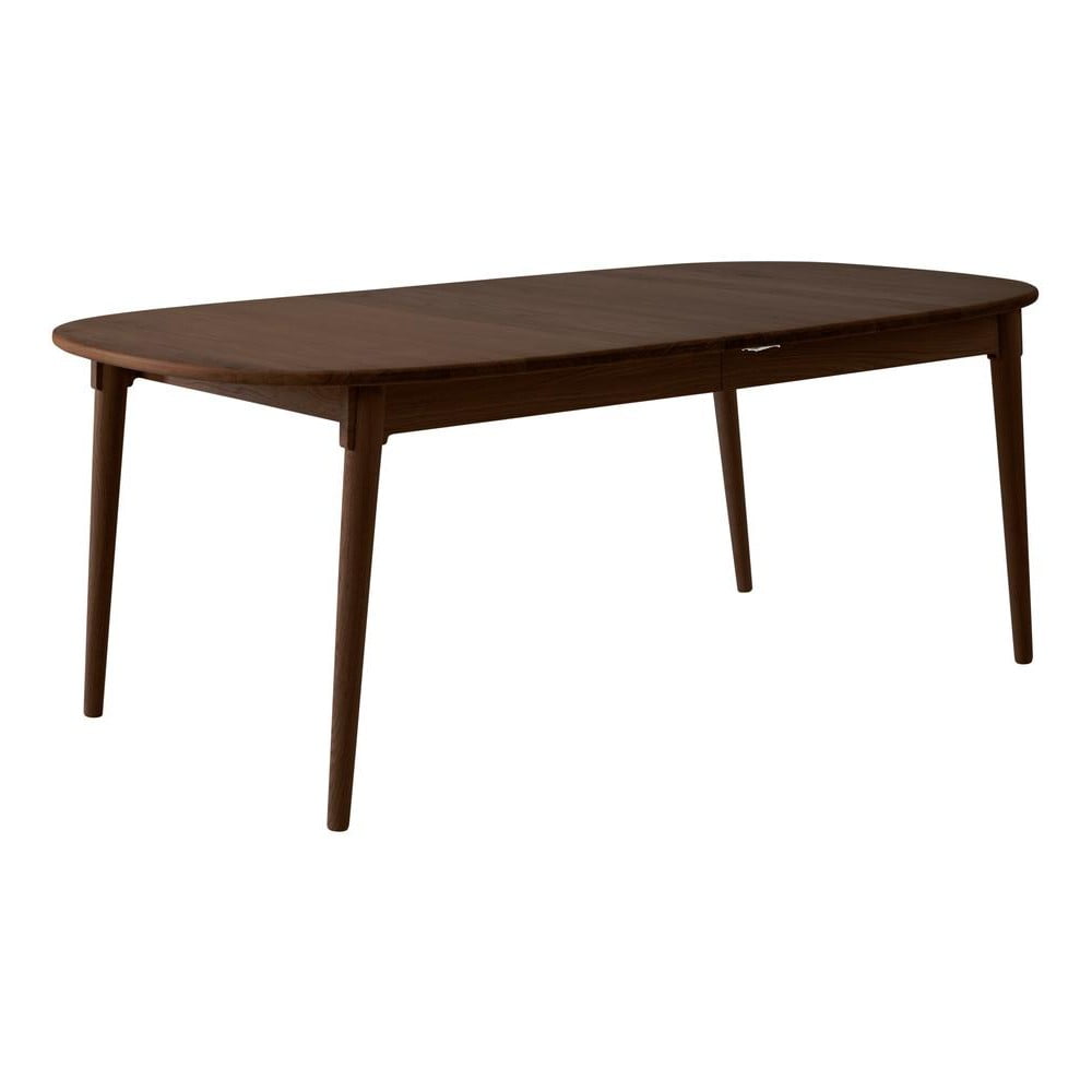 Hnědý rozkládací jídelní stůl z dubového dřeva 106x184 cm Miro – Hammel Furniture