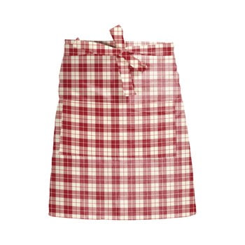Șorț textil linen couture delantal de lino cuadros