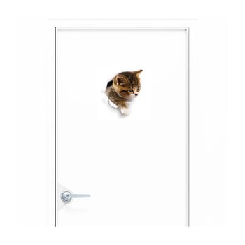 Autocolant ambiance hiding cat