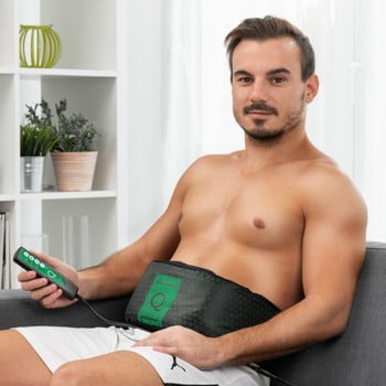 Centură vibrantă innovagoods abdo q, negru
