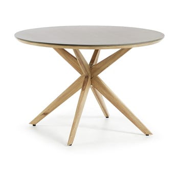 Măsuţă rotundă la forma glow, Ø 120 cm, gri deschis