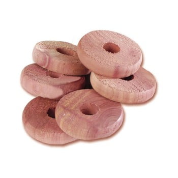 Set 6 inele din lemn de cedru pentru dulap compactor