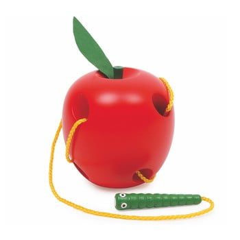 Jucărie motrică din lemn legler threading apple