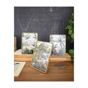 Set 3 rame foto orchidea milano gold, auriu