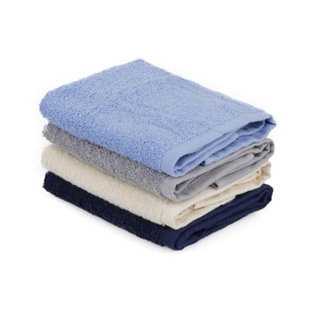 Set 4 prosoape din bumbac pentru mâini alinda, 30 x 30 cm