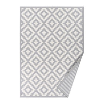 Covor reversibil narma viki silver, 100 x 160 cm, gri deschis