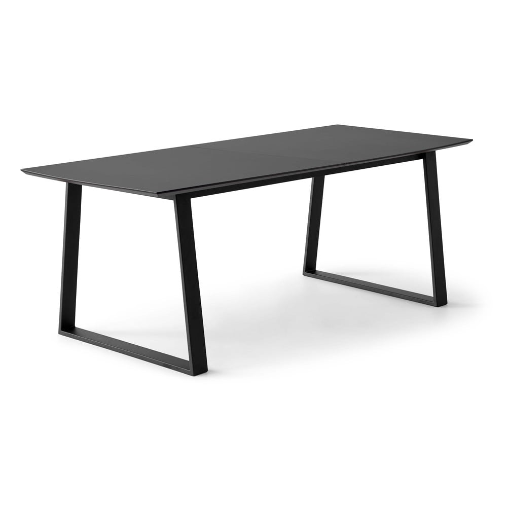 Černý rozkládací jídelní stůl s černou deskou 100x210 cm Meza – Hammel Furniture