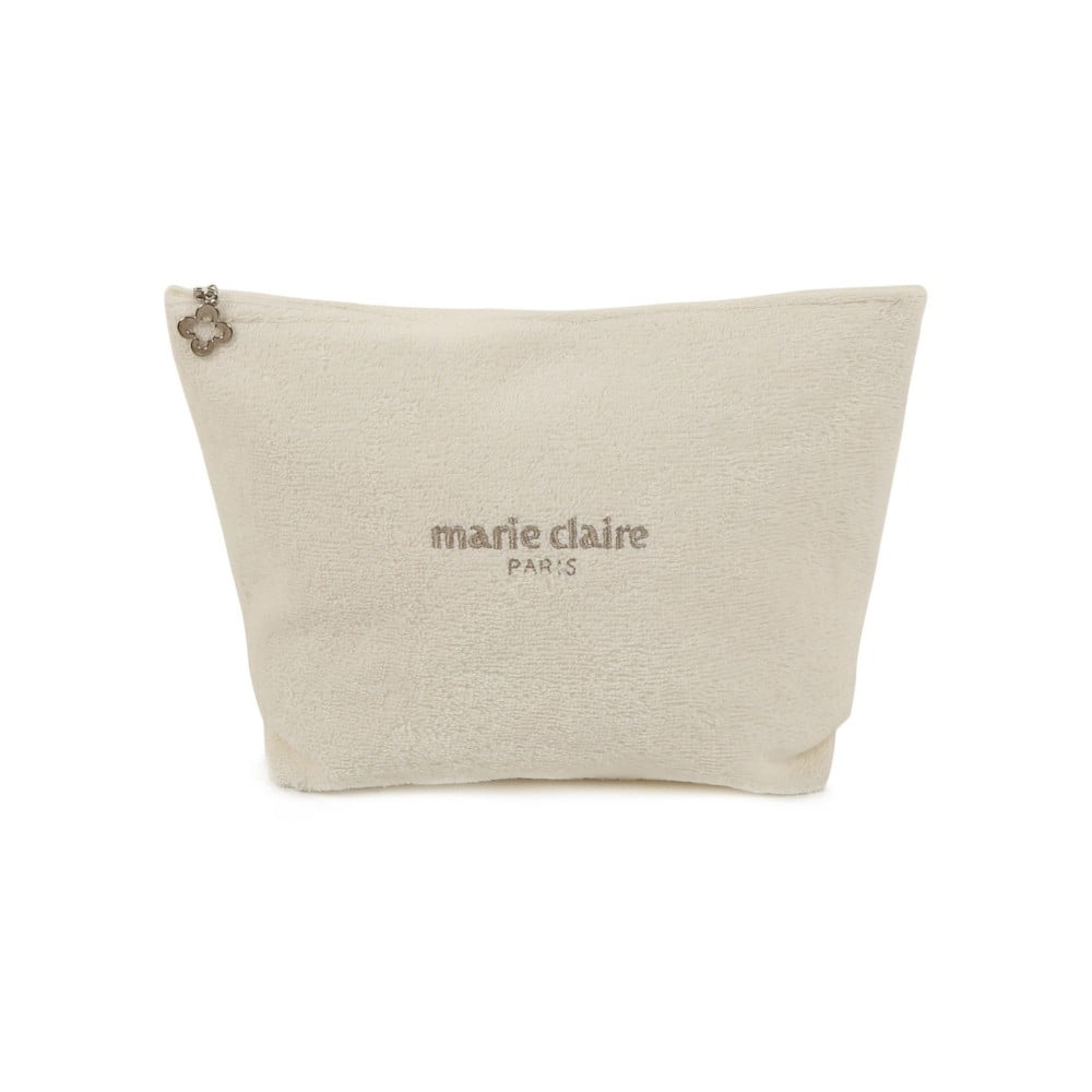 Krémová kosmetická taštička z edice Marie Claire, délka 32 cm