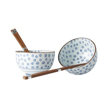 Set 2 boluri cu bețișoare mij snowflake