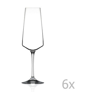 Set 6 pahare pentru vin spumant rcr cristalleria italiana alessa