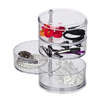 Organizator cu 4 compartimente pentru cosmetice wenko transparent