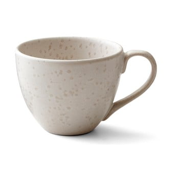 Ceașcă din gresie ceramică pentru ceai bitz basics matte cream, 460 ml, crem