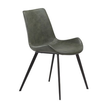 Scaun dining din piele ecologică dan–form hype faux, verde