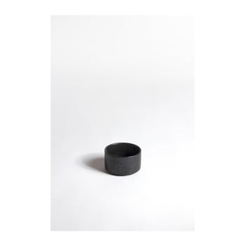 Vas din ceramică comingb coupelle droite granite noir