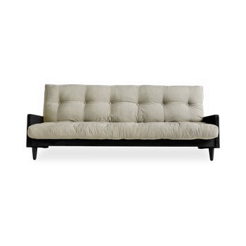 Canapea extensibilă karup design indie black/linen