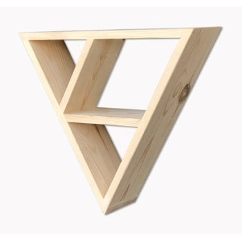 Raft suspendat din lemn simple triangle