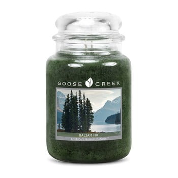 Lumânare parfumată în recipient de sticlă Goose Creek Balsam Fir, 150 ore de ardere