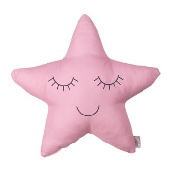 Pernă cu amestec din bumbac pentru copii Apolena Pillow Toy Star, 35 x 35 cm, roz imagine