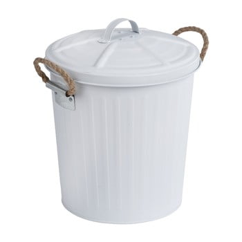 Coș de gunoi din inox wenko, alb