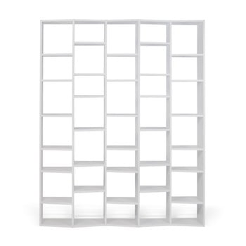 Bibliotecă temahome valsa, lățime 182 cm, alb