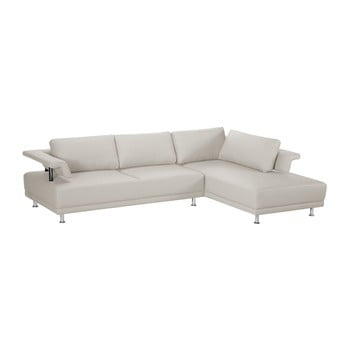 Canapea cu șezlong pe partea dreaptă florenzzi einaudi cream