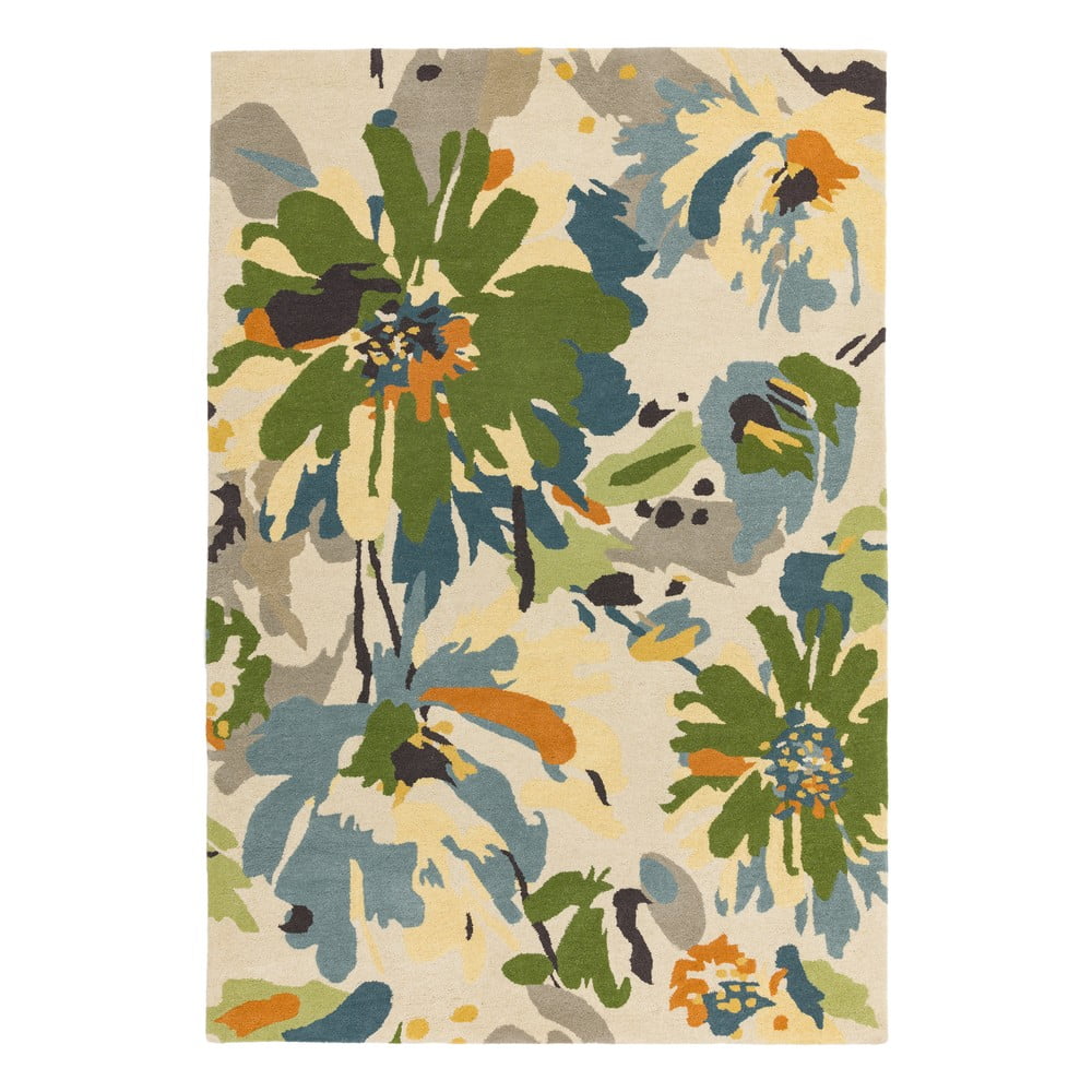 Koberec Asiatic Carpets Reef Floral Green Multi, 160 x 230 cm