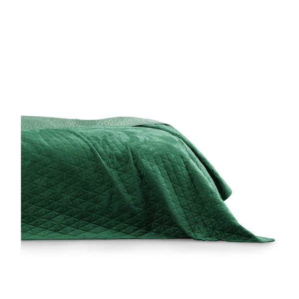 Zelený přehoz přes postel AmeliaHome Laila Jade, 260 x 240 cm