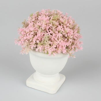 Floare artificială în ghiveci dakls, înălțime 15 cm, roz