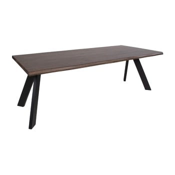 Masă din lemn de stejar house nordic sanremo smoked oiled, lungime 220 cm