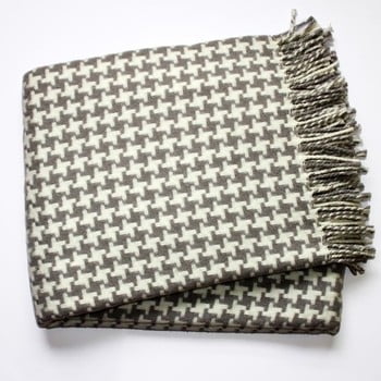 Pled din amestec de bumbac euromant pearls, 140 x 180 cm, gri deschis