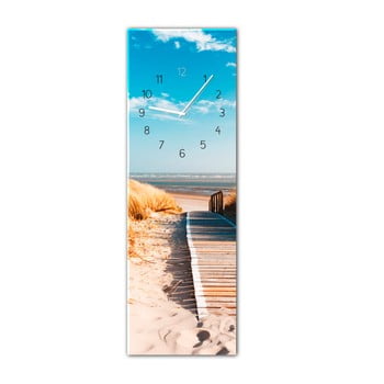 Ceas de perete styler glassclock sunny, 20 x 60 cm