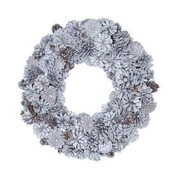 Coroniță decorativă green gate wreath hailey, ø 31 cm, alb