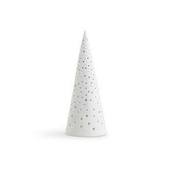 Sfeșnic din porțelan chinezesc pentru crăciun kähler design nobili, înălțime 30 cm, alb