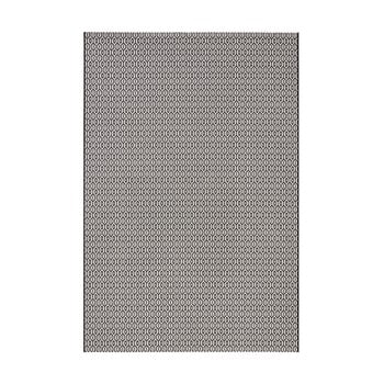 Covor adecvat interior/exterior bougari meadow, 140 x 200 cm, alb-negru