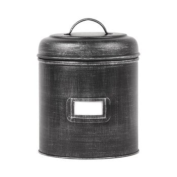 Recipient metalic label51, ⌀ 21 cm, negru
