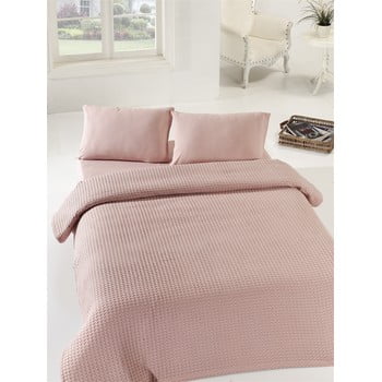 Cuvertură pentru pat de o persoană dusty rose, 160 x 240 cm