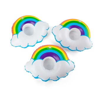 Set 3 suporturi gonflabile pentru pahare big mouth inc. rainbow