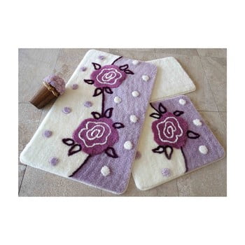 Set 3 covoare de baie violeta