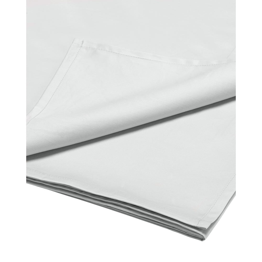 Bílé prostěradlo z bavlněného saténu Bianca Luxury, 230 x 260 cm