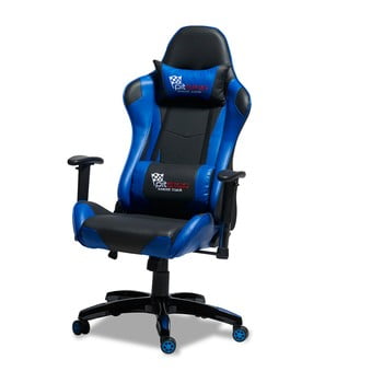 Scaun de birou Furnhouse Gaming, albastru - negru