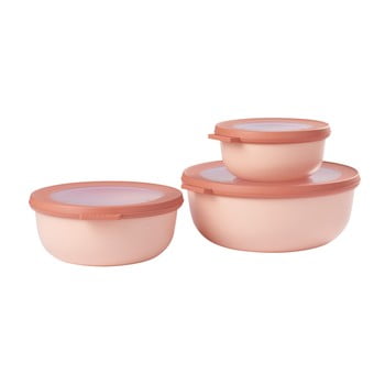 Set 3 cutii pentru gustări Rosti Mepal Cirqula, roz imagine
