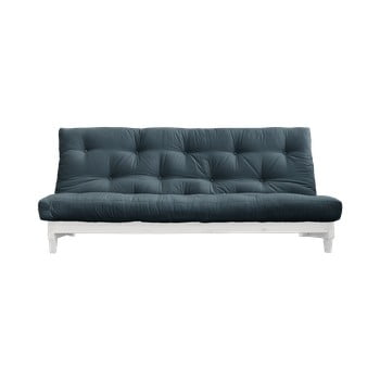 Canapea extensibilă karup design fresh white/petrol blue, albastru petrol