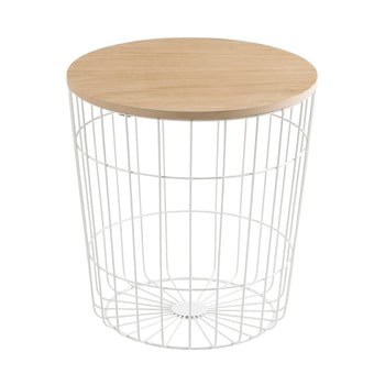 Măsuță actona lotus light, Ø 39 cm, alb
