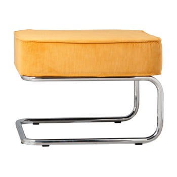 Taburet zuiver rib, galben