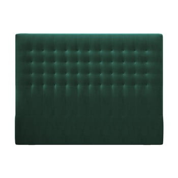 Tăblie pat cu înveliș de catifea windsor & co sofas apollo, 200 x 120 cm, verde