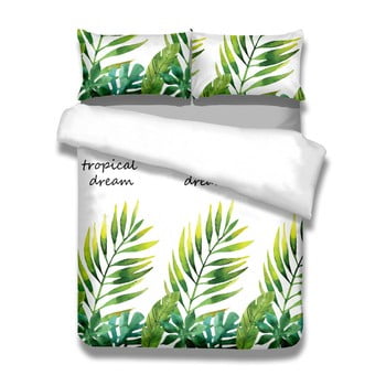 Set 1 husă pentru pilotă și 2 fețe de pernă din bumbac AmeliaHome Averi Makia, 240 x 260 cm + 63 x 63 cm
