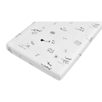 Cearceaf din bumbac pentru copii bellamy bip bip, 70 x 140 cm