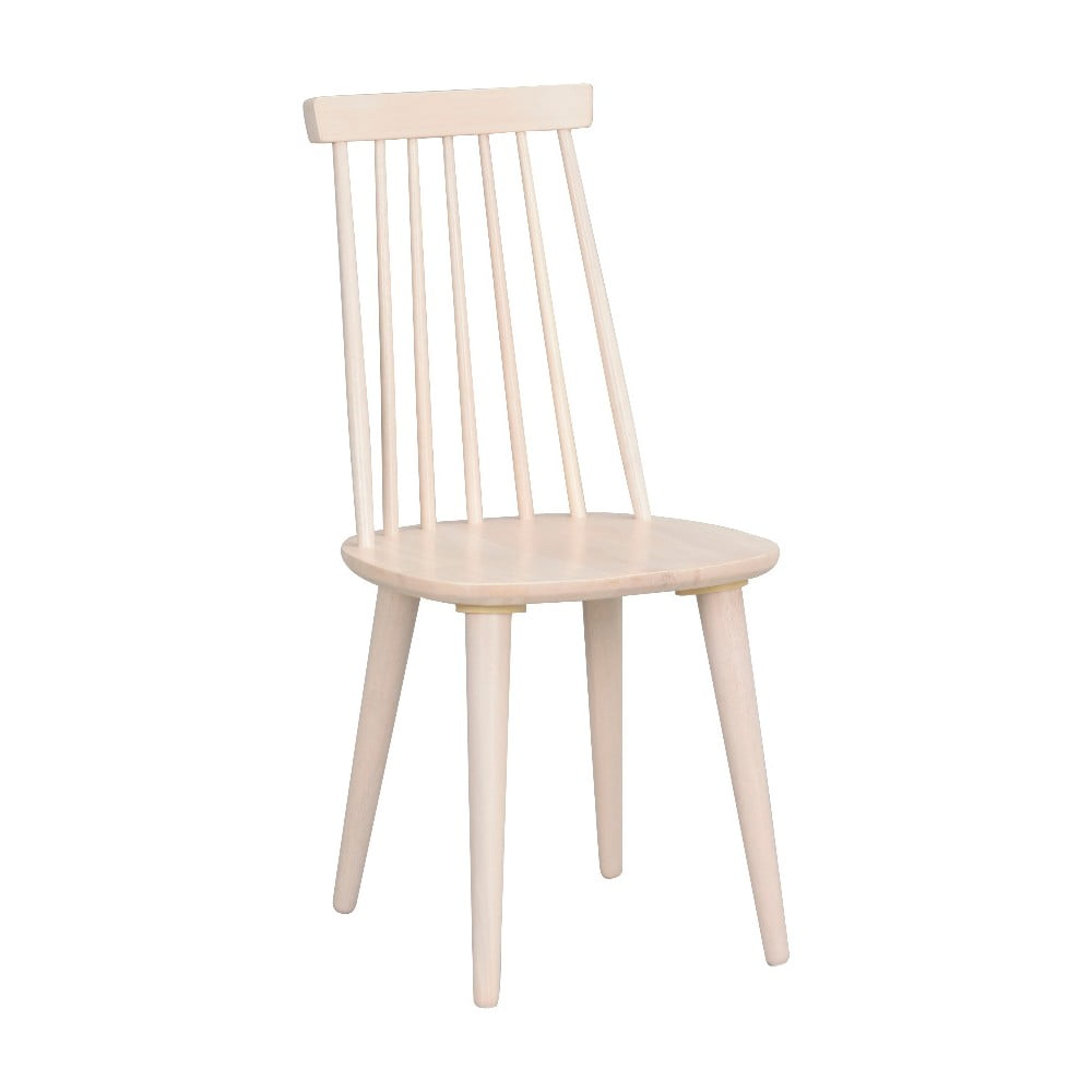 Béžová jídelní židle ze dřeva kaučukovníku Rowico Lotta
